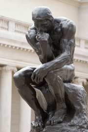 imagen de escultura del pensador